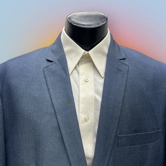 INC INTERNATIONAL CONCEPTS Men’s XL Blue Sport Coat Blazer - Picture 1 of 5